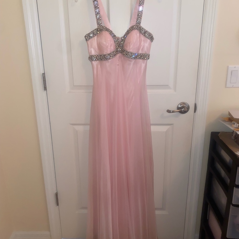 Blush Pink Floor Length Gown